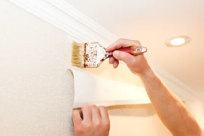 Pose de papier peint à Eppeville — revêtements muraux et toiles de verre